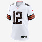 Shedeur Sanders Cleveland Browns 2025 NFL Draft Men's Nike NFL Game Jersey - White