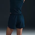 Shorts de correr Dri-FIT de tiro medio con forro de ropa interior para mujer Nike Tempo