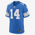 Jersey de fútbol americano Nike de la NFL Game para hombre Amon-Ra St. Brown Detroit Lions - Azul