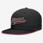 Gorra Nike Dri-FIT de la MLB ajustada para hombre Arizona Diamondbacks True - Negro