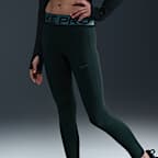 Nike Pro Big Kids' (Girls') Dri-FIT Leggings with Shine Accents