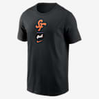 San Francisco Giants City Connect 2-Hit Men's Nike MLB T-Shirt - Black