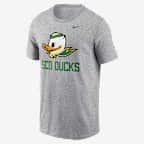 Oregon Primetime Logo Mantra Men's Nike College T-Shirt - Grey Heather