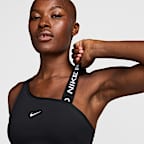 Bra deportivo de media sujeción con almohadillas para mujer Nike Pro Swoosh Asymmetrical