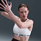 Vadderad sport-BH Nike Indy med mycket stöd och dragkedja fram för kvinnor