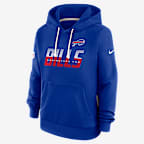 Buffalo Bills Sideline Standard Issue Women's Nike Dri-FIT NFL Pullover Hoodie - Royal