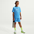 Playera de entrenamiento de manga corta Dri-FIT para niño talla grande Nike Multi
