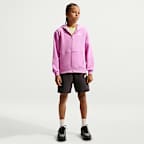 Nike Sportswear Club Fleece Sudadera con gorro de cierre completo para niños talla grande