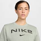 ナイキ スポーツウェア フェニックス フリース ウィメンズ ロゴ クルーネック スウェットシャツ