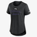 Baltimore Ravens Script Women's Nike NFL T-Shirt - Black