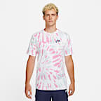 Nike Sportswear Men's Black Light Tie-Dye T-Shirt