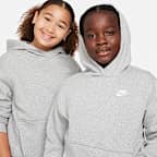 Sudadera con gorro sin cierre para niños talla grande (talla amplia) Nike Sportswear Club Fleece