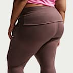 Nike Sportswear Chill Knit Women's Mid-Rise Tight Ribbed Pants (Plus Size)