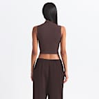 Bra de corte largo con cuello alto para mujer NikeSKIMS Vintage Seamless