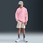 Sudadera con gorro sin cierre oversized para niños talla grande Nike Sportswear Club Fleece