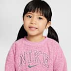 Conjunto de leggings y sudadera de cuello redondo para infantil Nike Swoosh Spirit