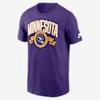 Minnesota Vikings Rewind Front And Back Hit Essential Men's Nike NFL T-Shirt - Purple