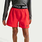 Shorts de tejido Fleece Dri-FIT para niño talla grande Nike Pro