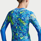 Conjunto de shorts y bikini de espalda deportiva para niña talla grande Nike Swim