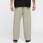 Pants de tejido Fleece de piernas anchas para hombre Nike Tech