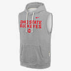 Ohio State Sideline Men's Nike Dri-FIT College Sleeveless Pullover Hoodie