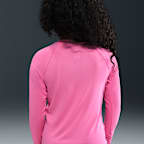 Playera de manga larga Dri-FIT UV para niña talla grande Nike Swim Hydroguard