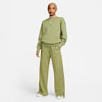Sudadera oversized de cuello redondo de tejido Fleece para mujer Nike Sportswear Phoenix