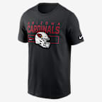 Playera Nike de la NFL para hombre Arizona Cardinals Helmet Essential - Negro