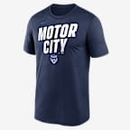 Detroit Tigers City Connect Team Phrase Script Men's Nike Dri-FIT MLB T-Shirt - Navy