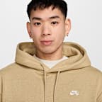 ナイキ SB フリース プルオーバー スケートボードパーカー