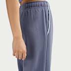 나이키 스포츠웨어 클럽 플리스 여성 미드라이즈 와이드 레그 코지 팬츠