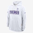 Minnesota Vikings Alt Standard Issue Men's Nike Dri-FIT NFL Pullover Hoodie - White