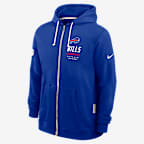 Buffalo Bills Sideline Standard Issue Men's Nike Dri-FIT NFL Full-Zip Hoodie - Royal