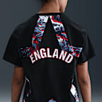 Playera de fútbol Nike Inglaterra Premium de portero para niños talla grande
