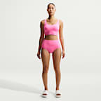 Parte de abajo de traje de baño de cintura alta para mujer Nike Swim Effortless Essential