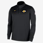 Los Angeles Lakers Men's Nike Dri-FIT NBA 1/4-Zip Long-Sleeve Top