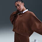 Sudadera sin cierre de cuello redondo extra oversized para mujer Nike Sportswear Phoenix Fleece