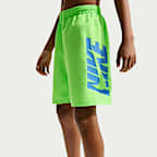 나이키 스윔 브레이커 주니어(남아) 7인치 브리프 라인드 발리 쇼츠