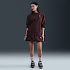 Sudadera de cuello redondo holgada para mujer Nike Sportswear Club Fleece