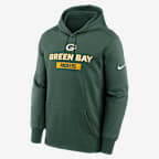 Green Bay Packers Toss Sweep Men’s Nike Therma NFL Pullover Hoodie - Green