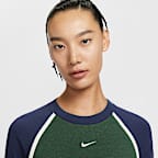 ナイキ スポーツウェア ウィメンズ タイト ロングスリーブ クロップド トップ