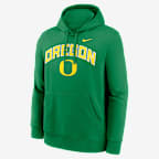Oregon Arch Men's Nike College Pullover Hoodie - Apple Green