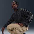 Sudadera de cuello redondo de tejido Fleece para hombre Nike Solo Swoosh