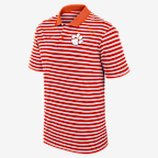 Clemson Tigers Primetime Victory Striped Men's Nike Dri-FIT College Polo