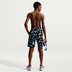 Shorts de playa o alberca con forro de ropa interior de 18 cm para niño talla grande Nike Swim Breaker
