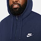 Sweat à capuche et zip Nike Sportswear Club Fleece pour Homme