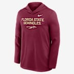 Florida State Sideline Men's Nike Dri-FIT College Long-Sleeve Hooded Top - Garnet