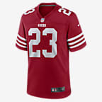 NFL San Francisco 49ers (Christian McCaffrey) Men's Game Football Jersey - Scarlet