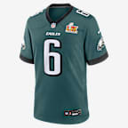 Jersey Nike de la NFL Game para hombre DeVonta Smith Philadelphia Eagles Super Bowl LIX - Verde