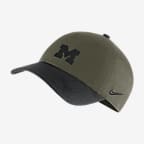 Michigan Heritage86 Nike College Hat - Medium Olive/Black